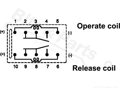 Relay bi-stable subminiature / Latching 2 coils 5V Zettler AZ850P2-5 